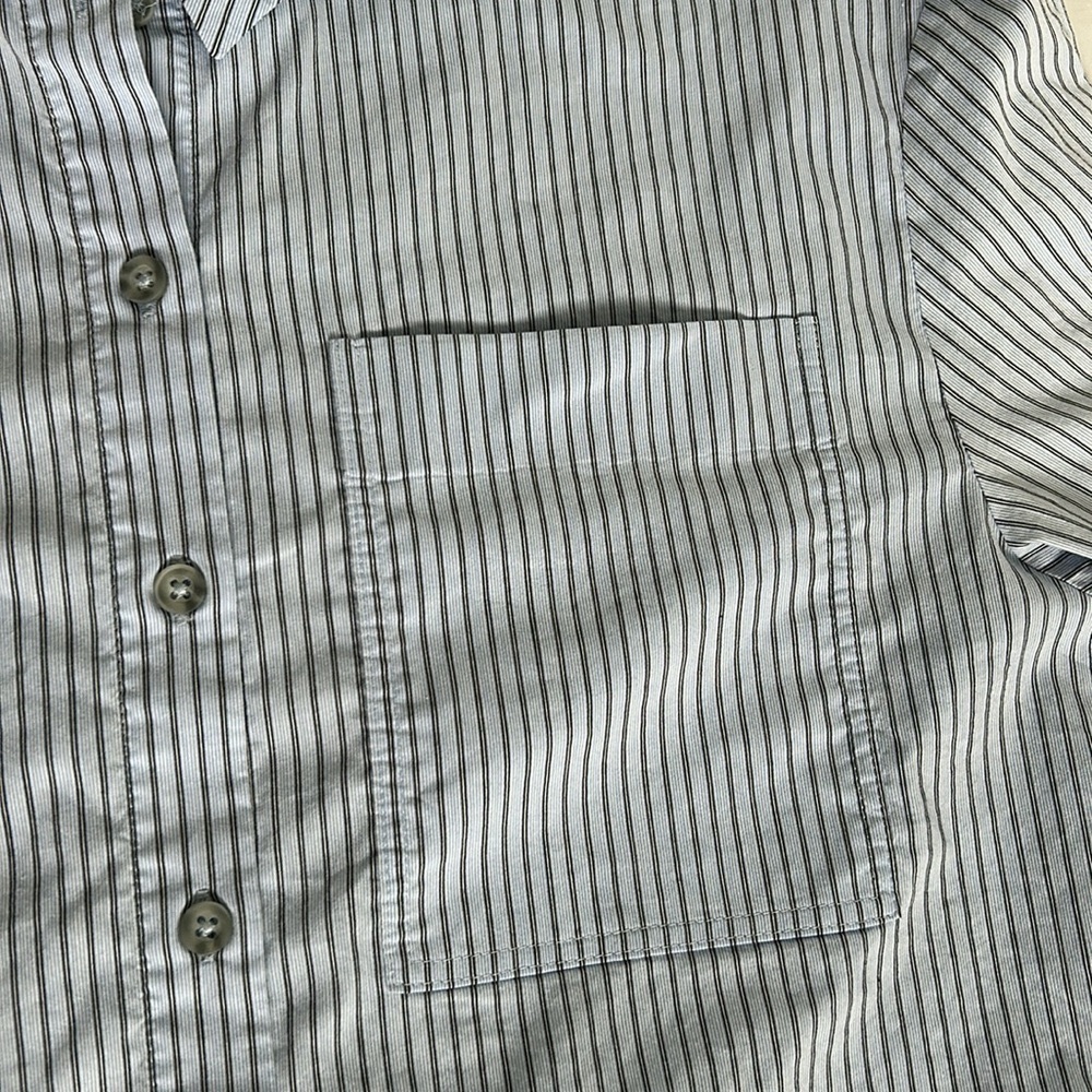 ba&sh | women’s size medium (2) baby blue button up dress shirt “The Lady Shirt” - Picture 6 of 11